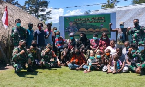 Kodim Jayawijaya Gelar Vaksinasi Di Kampung Ilekma Disambut Antusias Warga