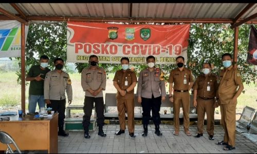 Polsek Tambelang Melakukan Koordinasi Penerapan PPKM Darurar Level Empat