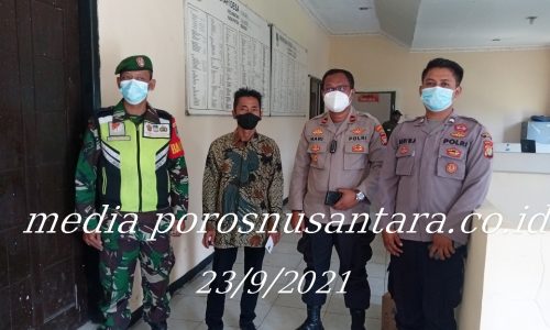Polsek Sukatani, Gerai Suntik Vaksin Merdeka, Tuk Masyarakat Desa Sukakarsa.