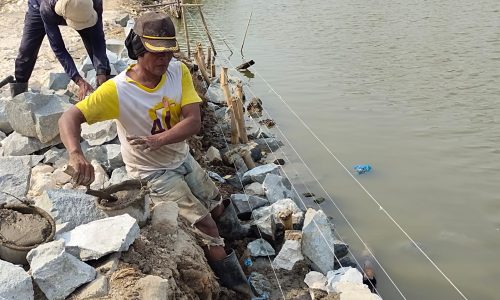 Parah,,,, Kegiatan Milyaran Peningkatan Pantai Bungin Amburadul, Gelebeg pun Amblas