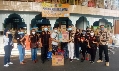 Laskar Manguni Indonesia DPD Jakarta Utara Berbagi Kasih Untuk Korban Kebakaran