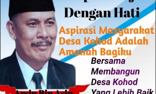 Kepala Desa Terpilih Desa Kohod Arsin Bin Asip Ucapakan Terimakasih Kepada Masyarakat Kohod