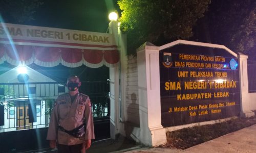 Tekan Angka pencurian di sekolah, Polsek Cibadak Polres Lebak Laksanakan Patroli ke sekolah-sekolah di jam-jam rawan