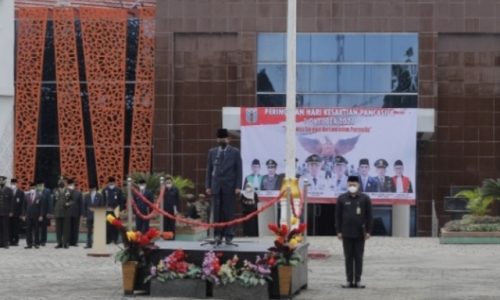 Wabup Way kanan Pimpin Upacara Hari kesaktian Pancasila.