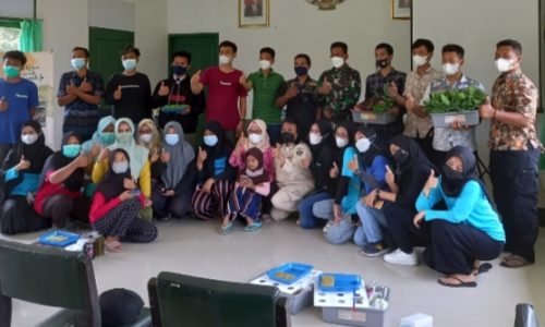Pelatihan Hidroponik Menjadi Sasaran Non Fisik Karya Bakti TNI Dan Bakti Sosial Dislitbangad