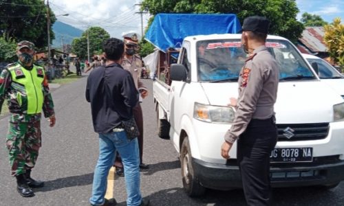 Jaring Pengguna Jalan, TNI-Polri Gelar Penegakan Prokes Dan Vaksinasi
