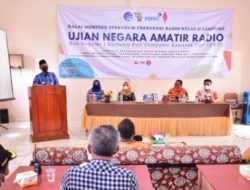 Wabup Way Kanan Tinjau Langsung Ujian Nasional Amatir Radio ( UNAR ) Di SMK YP 17 Baradatu