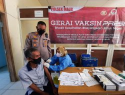 Kapolsek Mauk Polresta Tangerang Monitoring Giat Vaksinasi di Desa Ketapang