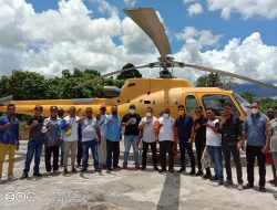 Kepala Distrik Prafi Hadiri Peresmian Uji coba Helikopter Cv Salemo Raya