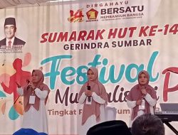 Lomba Musikalisasi Puisi Sumarak HUT Partai Gerindra ke-14 di Sumbar, 8 Group Bersaing Jadi Pemenang
