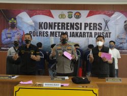 4 pelaku kriminal diringkus Polsek Tanah Abang, salah satunya pelaku copet yang viral