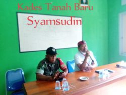 Kades Tanah Baru, Pimpin Rapat Minggon Sampaikan Program-Program Sesuai To Poksinya.