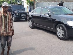 Jajaran Mapolsek Kresek Sterilisasikan Lintasan Jalur Kedatangan Wapres ke Ponpes An – Nawawi Tanara – Serang
