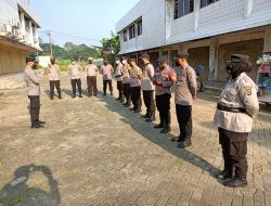 Kapolsek Tigaraksa Pimpin Apel Kesiapan Pengamanan Peringatan Wafatnya Isa Al masih