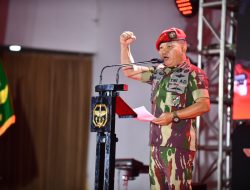 Kasad Jendral TNI Memimpin Acara Hari Ulang Tahun Ke-7o Komando Pasukan Khusus