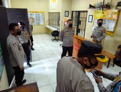 Wakapolresta Tangerang Rutin Cek Ruang Tahanan