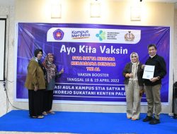 Nakes Lanal Palembang Gelar Serbuan Vaksinasi Di Kampus STIA Satya Negara Palembang