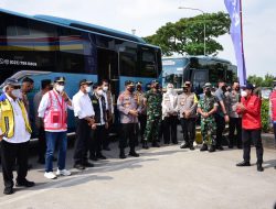 Jelang Puncak Arus Mudik 2022, Menteri Basuki Tinjau Kesiapan Rest Area KM 57 Tol Jakarta-Cikampek