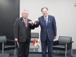 Pertemuan Bilateral dengan Menteri Pertanahan, Infrastruktur, Transportasi dan Pariwisata Jepang, Menteri Basuki Pererat Kerja Sama Bidang Infrastruktur
