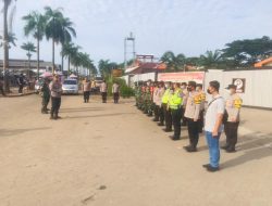 Kapolsek Pasar Kemis Pimpin Apel Pengamanan Keberangkatan Massa Serikat Buruh ke Jakarta