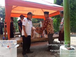 Dpc Lsm Peka Lebak Banten Berikan Sembako, Bagi Warga Korban Tanah Longsor