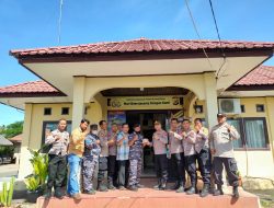 Perkokoh Sinergitas TNI-Polri, Danlanal Sabang Beserta Danposal Jajaran Lanal Sabang Sambangi Polres dan Polsek Dihari HUT Bhayangkara Ke-76 Tahun 2022