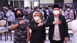Komandan Lanal Bandung Hadiri Doa Bersama Lintas Agama Dalam Rangka Memperingati Hari Bhayangkara ke-76 Tahun 2022