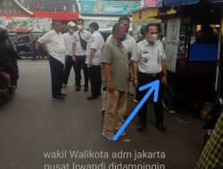 WAKIL WALIKOTA ADM JAKARTA PUSAT MELAKUKAN SIDAK DADAKAN JP. 79. SAMPING STASIUN KONDANGDIA