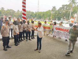 Aksi Massa Germaki Sambangi Kantor Gubernur Sumsel Tuntut Perombakan Management JSC