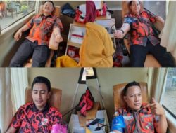 PMI Gelar Donor Darah Di Pelantikan Pemuda Pancasila Baradatu