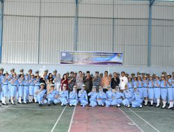 Danlanal Sibolga Tutup Pendidikan Dasar Bela Negara Bagi Mahasiswa STP Sibolga