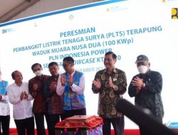 Transisi Energi Hijau, Menteri Basuki Dampingi Menko Luhut Resmikan PLTS Waduk Muara di Bali