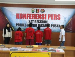 Menjual Anak Dibawah Umur sebagai Pekerja Seks Komersial, 4 Mucikari Ditangkap Polres Metro Jakpus