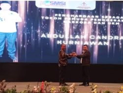 Abdullah Candra Kurniawan Terima SMSI Award Kategori Tokoh Pemuda Penggerak