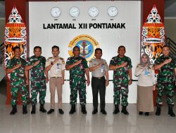 Komandan Lantamal XII Pontianak Terima Audensi Kepala Balai Karantina Pertanian Pontianak