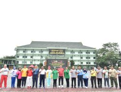 Danlantamal XII Pontianak Hadiri Olahraga bersama TNI-Polri dan Forkopimda Kalimantan Barat