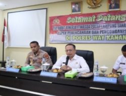 Itwasda Polda Lampung Gelar Audit Kinerja Tahap I TA 2023 di Polres Way Kanan