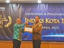 Kota Singkawang Kembali Menjadi Toleran No 1 Se Indonesia Pada Gelar Launching Indeks Kota Toleran (IKT) 2022