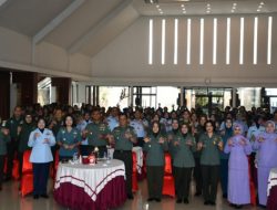 Korps Wanita TNI Se-Wilayah Bandung Gelar Syukuran Dan Apel Bersama Tahun 2023