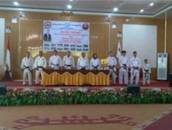 SBKI Provinsi Lampung gelar Ujian Kenaikan Kyu ( Sabuk) Di GSG Way Kanan