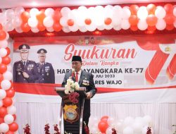 Syukuran Hari Bhayangkara yang ke-77, Amran Mahmud Apresiasi Kinerja Jajaran Polres Wajo