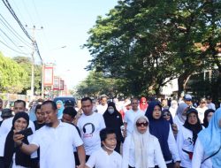 Bersama Ketua TP PKK, Bupati Wajo Ikuti Gerakan Sulsel Anti Mager Provinsi Sulawesi Selatan