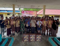 Peringati Hari Sumpah Pemuda Ke-95, Satgas Yonif 125/SMB Berkolaborasi Dengan Dinperpuspan Kab.Mappi Gelar Cerdas Cermat Tingkat SMP