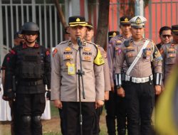 Kabag Ops Polres Bogor Pimpin Latihan Sispamkota dalam Penanganan Pilkada Mantap Praja 2024