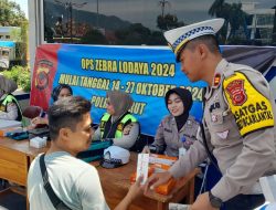 Operasi Zebra Lodaya, Polres Garut Sertakan Pemeriksaan Kesehatan