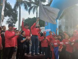 PMI Jakpus Apresiasi MNC Peduli Dukung Gerak Jalan Santai Relawan di CFD