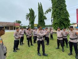 Kapolres Way Kanan Ingatkan Anggota Untuk Tetap Waspada Dan Tidak Underestimate jelang Pilkada