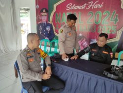 Polres Way Kanan Cek Kesehatan Personel Di Pos Pelayanan Nataru