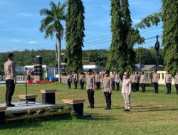 Profesionalisme Dan Integritas Pesan Utama Wakapolres Way Kanan Pada Apel Pagi