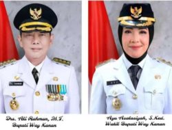 Ali Rahman Dan Ayu Resmi Dilantik Sebagai Bupati – Wabup Way Kanan di Jakarta